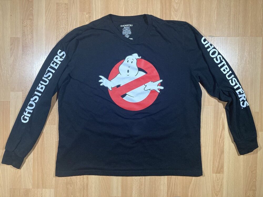 Ghostbusters Shirt (2XL) • Long Sleeve, Movie, Black, Chemistry